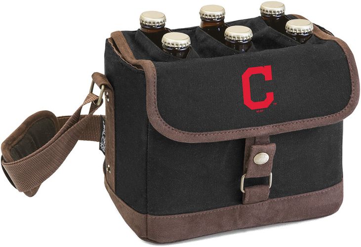 Legacy Beer Caddy' Cooler Tote with Opener with Cleveland Indians Digital Print