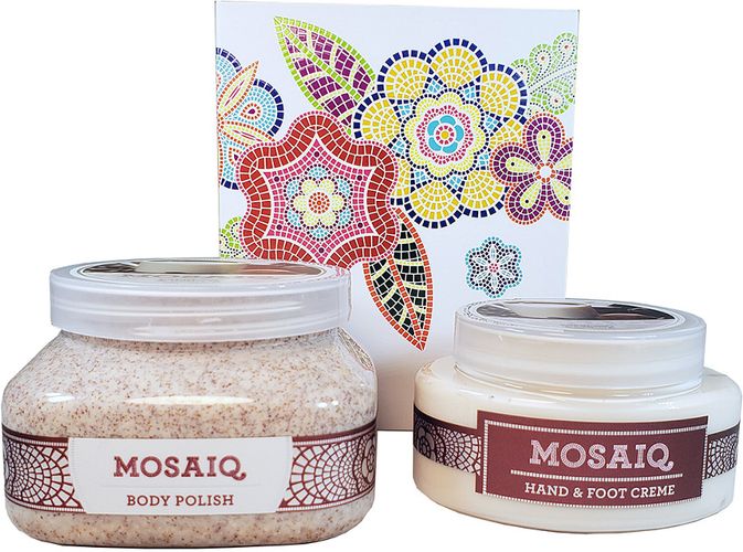 Mosaiq White Gift Box 2pc Set