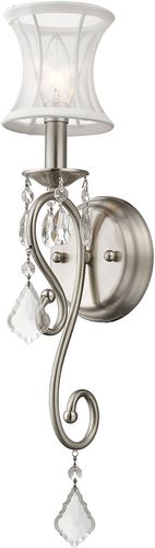Livex Newcastle 1-Light Brushed Nickel Wall Sconce