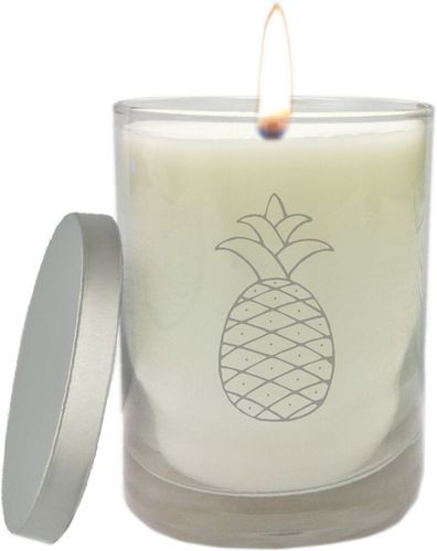 Carved Solutions' Personalized Just Flame Unscented Hand Poured Candle