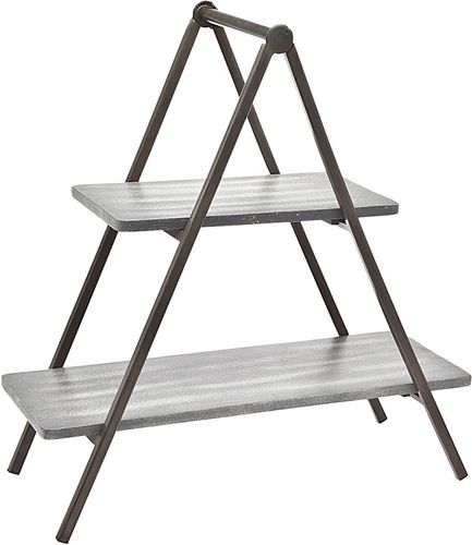 Godinger Grey Wash 2-Tier Server