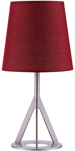 Versanora Aria Table Lamp With Brass Finish Red Shade