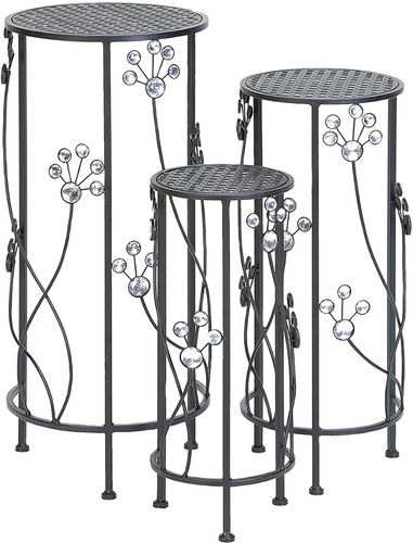 Set of 3 Metal Plant Stands