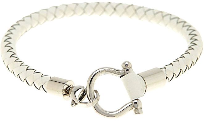 Jean Claude Stainless Steel Leather Bracelet