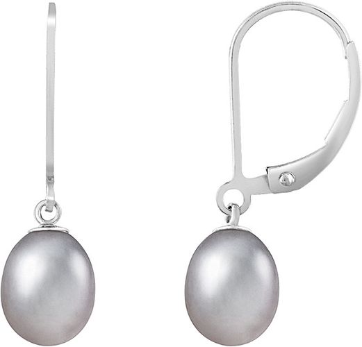 Splendid Pearls Silver 7-8mm Freshwater Pearl Earrings