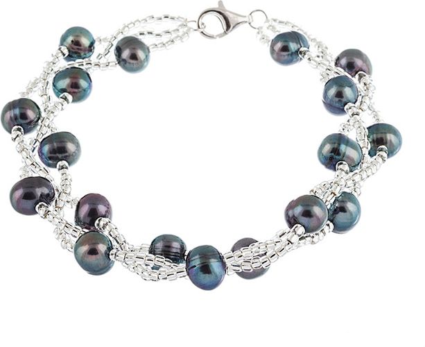 Splendid Pearls Silver 6-7mm Freshwater Pearl Bracelet