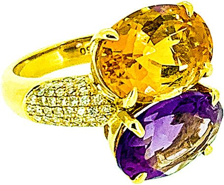 Arthur Marder Fine Jewelry 0.50 ct. tw. Diamond & Gemstone Ring