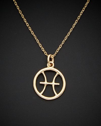 14K Italian Gold Zodiac Necklace