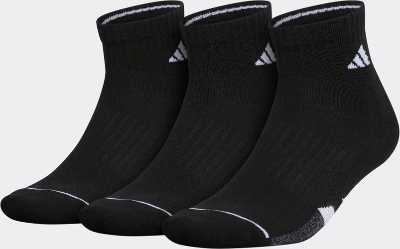 Cushioned Quarter Socks 3 Pairs Black L