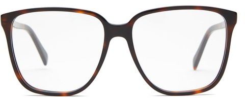 Square Tortoiseshell-acetate Glasses - Womens - Tortoiseshell