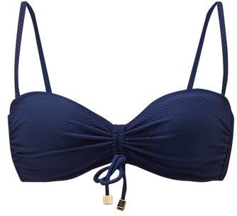 Bandeau Bikini Top - Womens - Navy