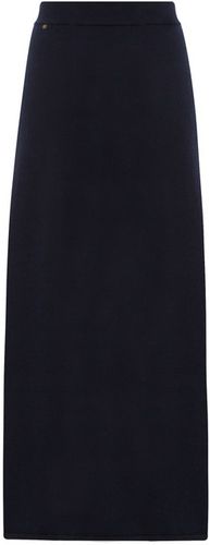 No. 22 Sas A-line Stretch-cashmere Skirt - Womens - Navy