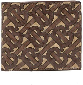 Tb-monogram Coated-canvas Bi-fold Wallet - Mens - Brown