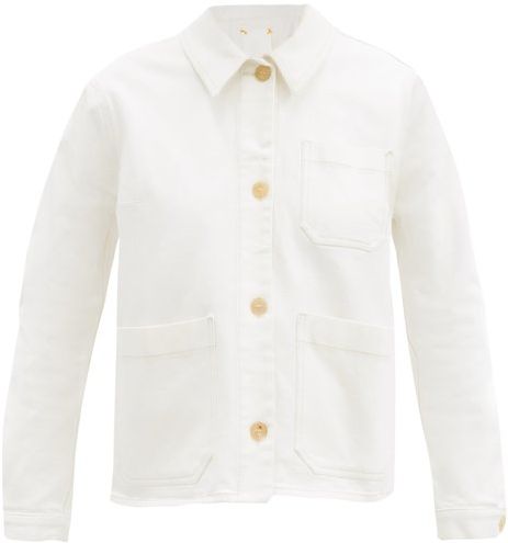 Craft Organic Cotton-blend Denim Jacket - Womens - Ivory