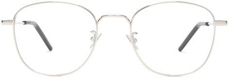 Round Metal Glasses - Womens - Silver