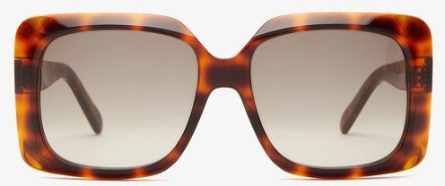 Oversized Tortoiseshell-acetate Sunglasses - Womens - Tortoiseshell