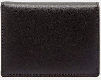 Grained-leather Bi-fold Wallet - Mens - Black