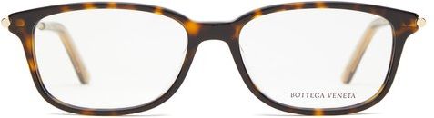 Rectangular Tortoiseshell-acetate Glasses - Mens - Tortoiseshell