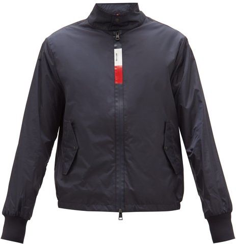 Tricolour-zip Shell Windbreaker Jacket - Mens - Navy