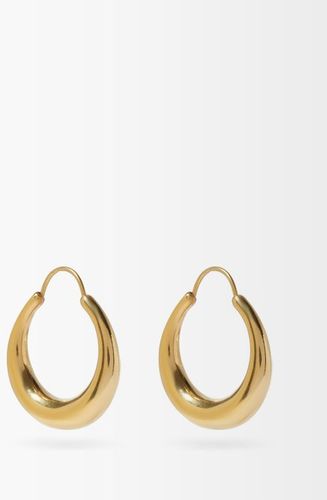 Fat Snake Gold-vermeil Hoop Earrings - Womens - Gold