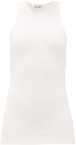 Racer-back Stretch-crepe Top - Womens - Ivory