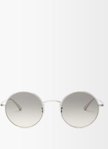 X Oliver Peoples After Midnight Metal Sunglasses - Womens - Grey