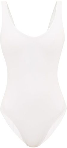 Contour Scoop-back Swimsuit - Womens - White