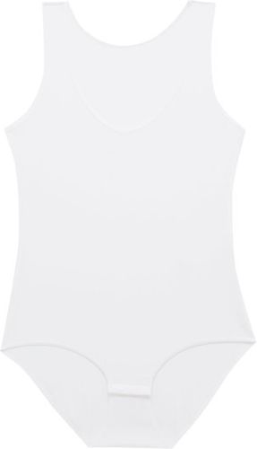 V-neck Modal-blend Bodysuit - Womens - White