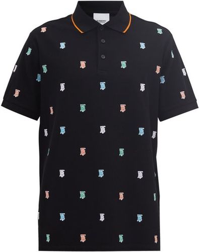 Elmsley Logo-embroidered Cotton Polo Shirt - Mens - Black Multi