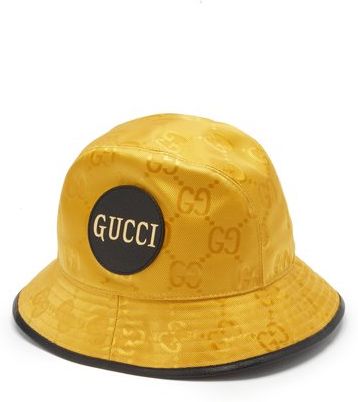 Off-the-grid Logo-jacquard Bucket Hat - Mens - Yellow