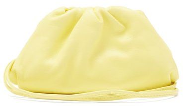 The Pouch Mini Wristlet Leather Clutch - Womens - Yellow