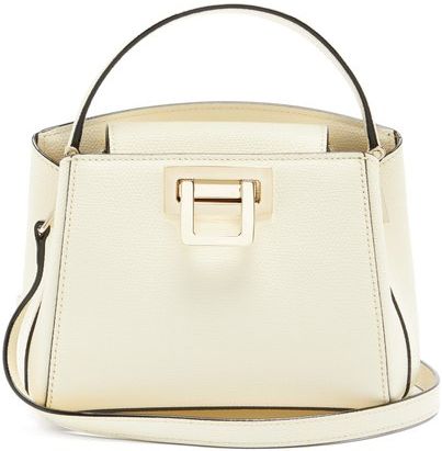Brera Grained-leather Shoulder Bag - Womens - Ivory