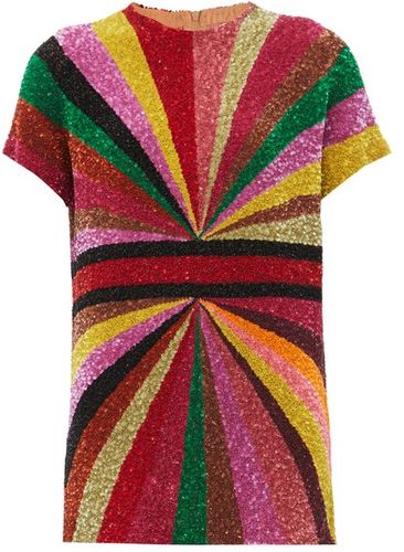 Kaleidoscope Sequinned Mini Dress - Womens - Multi