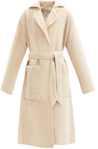 Collie Shearling Wrap Coat - Womens - Cream