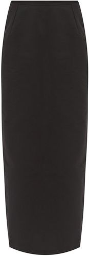 Norma High-rise Taffeta Pencil Skirt - Womens - Black