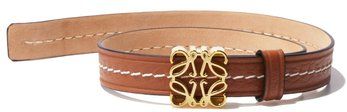 Anagram-plaque Leather Bracelet - Womens - Tan