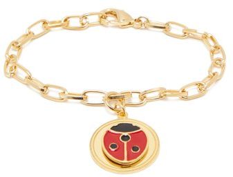 Ladybird 18kt Gold-vermeil Charm Bracelet - Womens - Red Gold