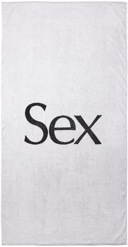 Sex Cotton-terry Beach Towel - Mens - White