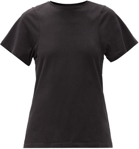 Espera Curved-seam Jersey T-shirt - Womens - Black