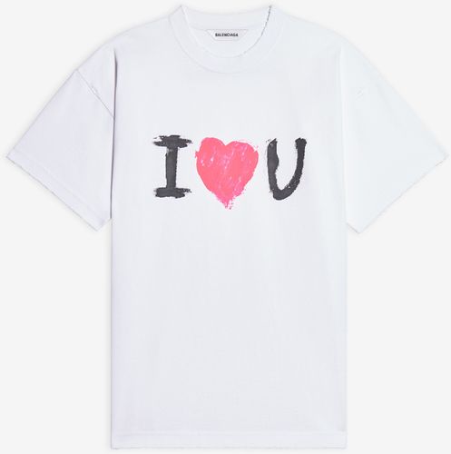 I Love U Medium Fit T-shirt White - Woman - S - Organic Cotton