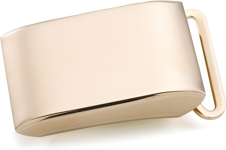Gold Plated Sterling Plain Plaque Buckle