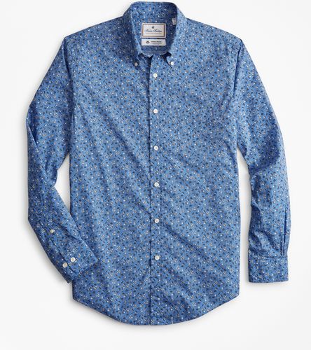 Luxury Collection Regent Fitted Sport Shirt, Button-Down Collar Floral Print