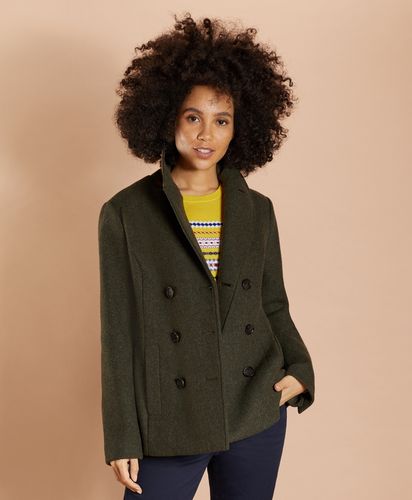 Wool-Blend Double-Knit Jersey Peacoat