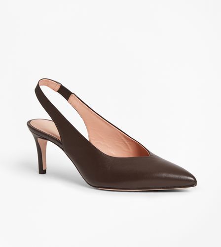 Leather Sling-Back Pumps