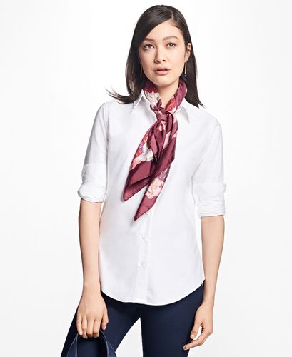 Classic-Fit Supima Cotton Oxford Forward-Point Shirt
