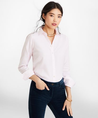 Classic-Fit Striped Cotton Dobby Luxury Shirt