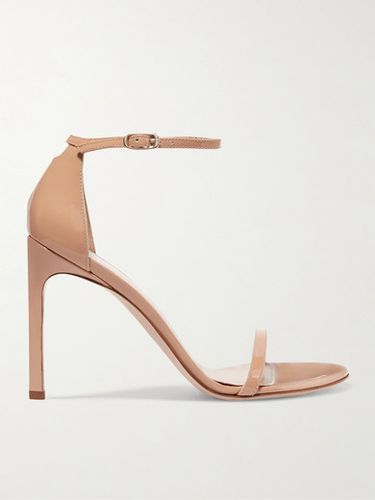 Nudistsong Patent-leather Sandals - Beige