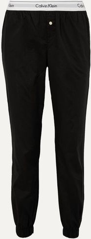 Modern Cotton-poplin Track Pants - Black