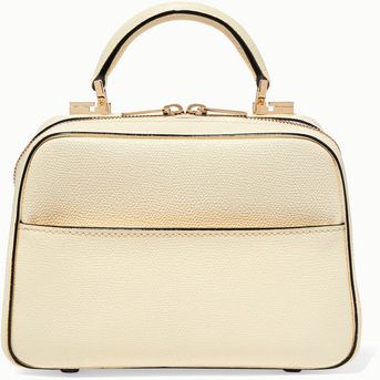 Serie S Small Textured-leather Tote - Ivory