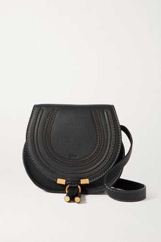 Marcie Mini Textured-leather Shoulder Bag - Black